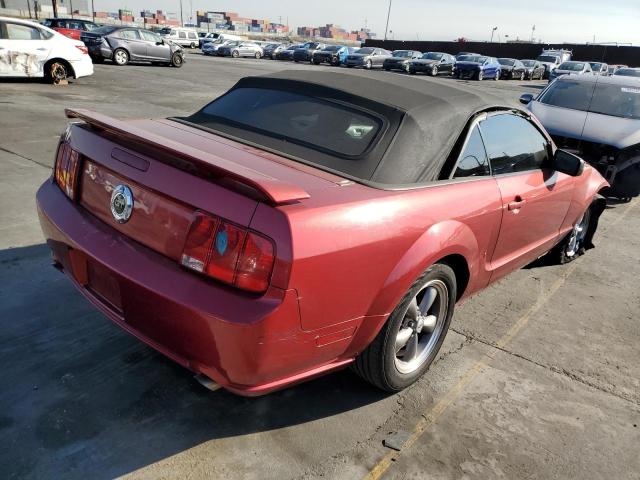 1ZVFT85H655222127 - 2005 FORD MUSTANG GT BURGUNDY photo 3