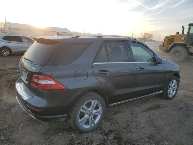 4JGDA5HB9CA035969 - 2012 MERCEDES-BENZ ML 350 4MATIC GREEN photo 3