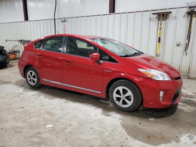 JTDKN3DU6D1641162 - 2013 TOYOTA PRIUS RED photo 4