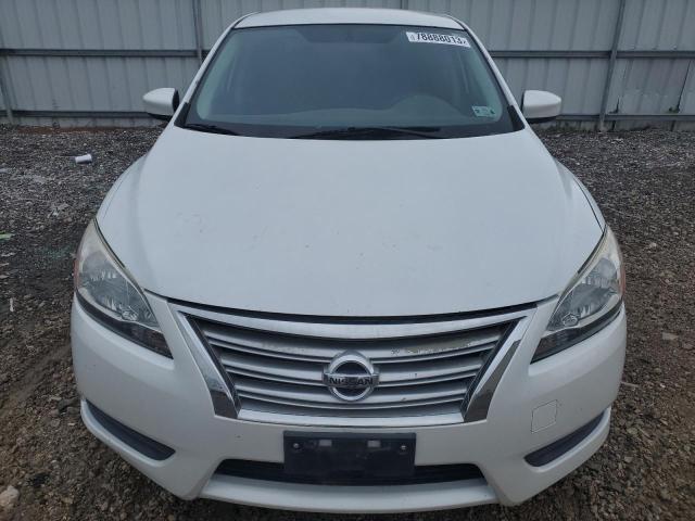 3N1AB7AP7EY334738 - 2014 NISSAN SENTRA S WHITE photo 5