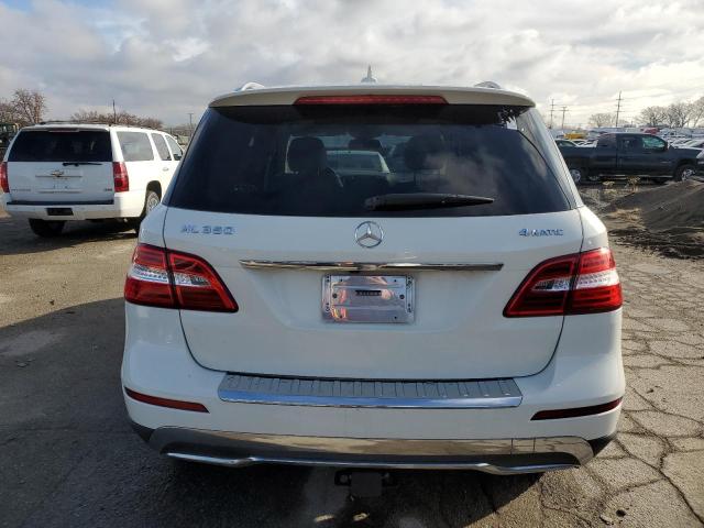 4JGDA5HB2CA096063 - 2012 MERCEDES-BENZ ML 350 4MATIC WHITE photo 6