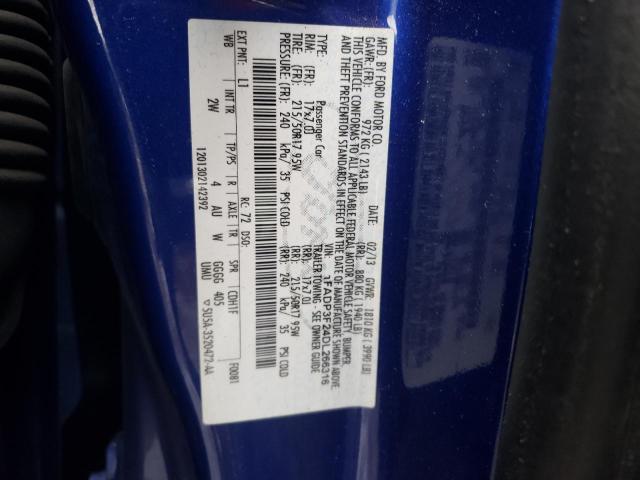 1FADP3F24DL266316 - 2013 FORD FOCUS SE BLUE photo 13