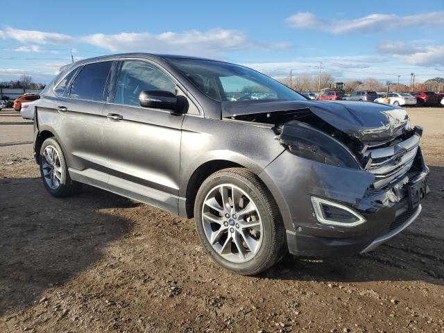 2FMPK4K81FBB25417 - 2015 FORD EDGE TITANIUM GRAY photo 4