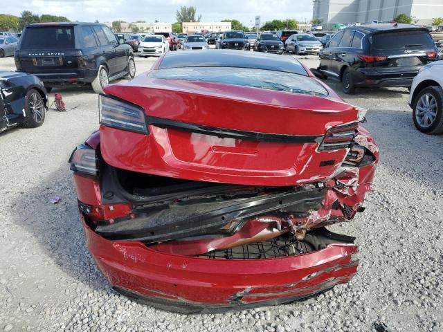 5YJSA1E56NF487004 - 2022 TESLA MODEL S წითელი ფოტო 6