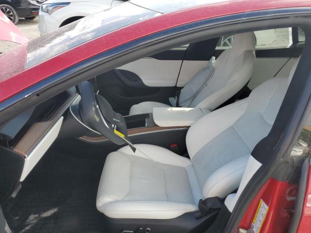 5YJSA1E56NF487004 - 2022 TESLA MODEL S წითელი ფოტო 7