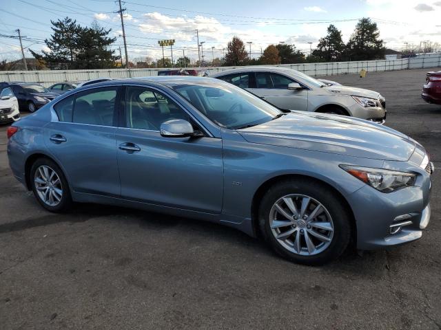 JN1CV7AP2GM202489 - 2016 INFINITI Q50 BASE BLUE photo 4