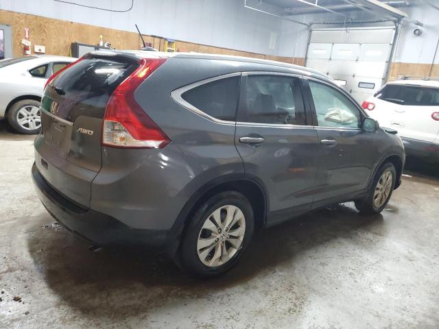 5J6RM4H70DL013902 - 2013 HONDA CR-V EXL GRAY photo 3