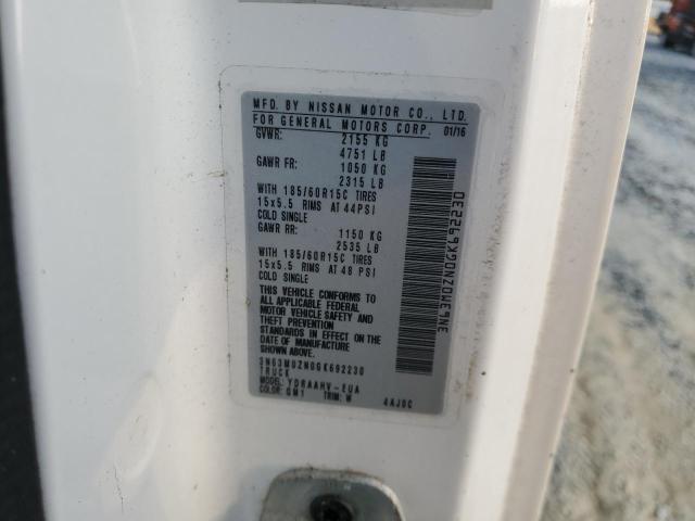 3N63M0ZN0GK692230 - 2016 CHEVROLET CITY EXPRE LT 白色 照片 13