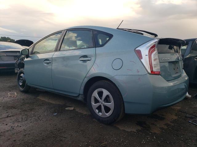 JTDKN3DU2D1725494 - 2013 TOYOTA PRIUS TEAL photo 2