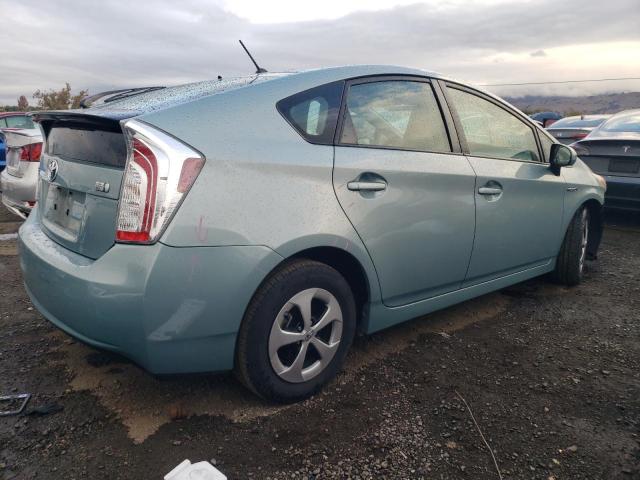 JTDKN3DU2D1725494 - 2013 TOYOTA PRIUS TEAL photo 3