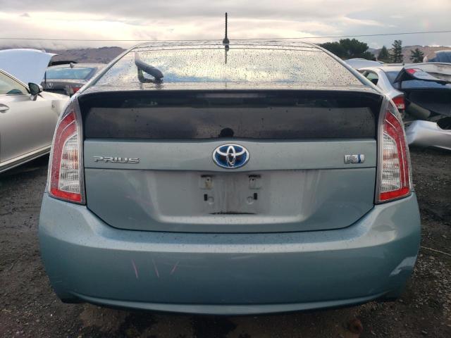 JTDKN3DU2D1725494 - 2013 TOYOTA PRIUS TEAL photo 6