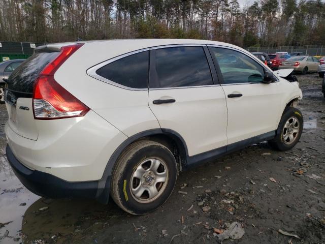 5J6RM4H32DL054738 - 2013 HONDA CR-V LX WHITE photo 3