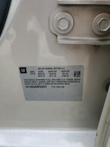 1G11H5SA0DF246221 - 2013 CHEVROLET MALIBU LTZ 棕色 照片 12