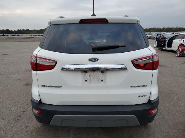 MAJ6P1WL6JC245775 - 2018 FORD ECOSPORT TITANIUM WHITE photo 6