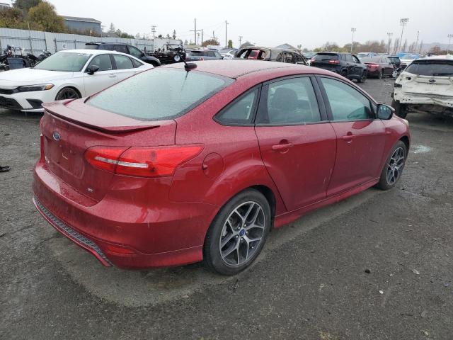 1FADP3F2XGL282668 - 2016 FORD FOCUS SE BURGUNDY photo 3