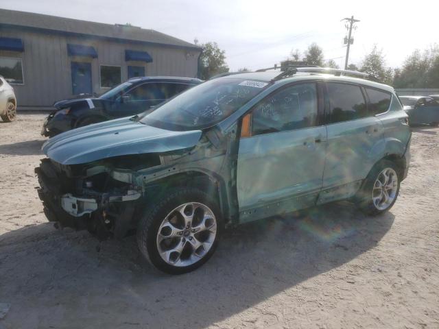 1FMCU0J99DUC09178 - 2013 FORD ESCAPE TITANIUM GREEN photo 1