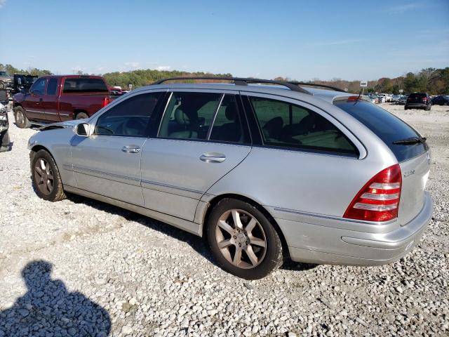 WDBRH61JX5F594593 - 2005 MERCEDES-BENZ C 240 SPORTWAGON SILVER photo 2