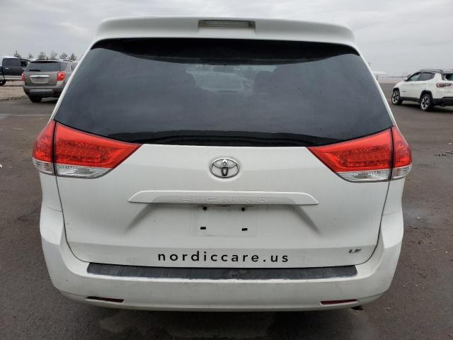 5TDKA3DC9BS006178 - 2011 TOYOTA SIENNA BASE WHITE photo 6