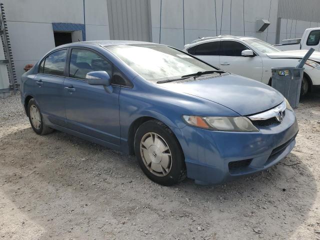 JHMFA36239S009342 - 2009 HONDA CIVIC HYBRID BLUE photo 4