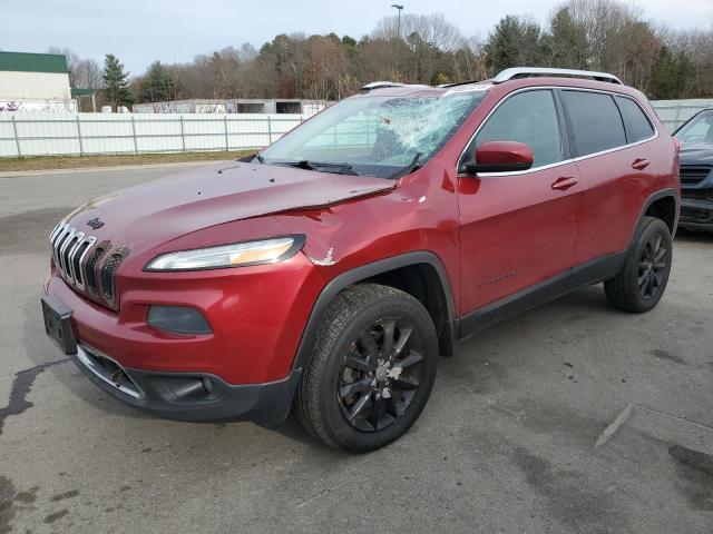 1C4PJMDS9EW183756 - 2014 JEEP CHEROKEE LIMITED RED photo 1