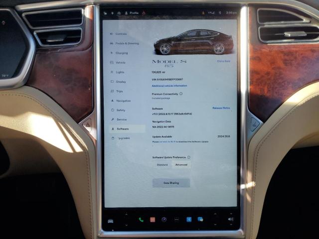 5YJSA1H18EFP33687 - 2014 TESLA MODEL S BLACK photo 9