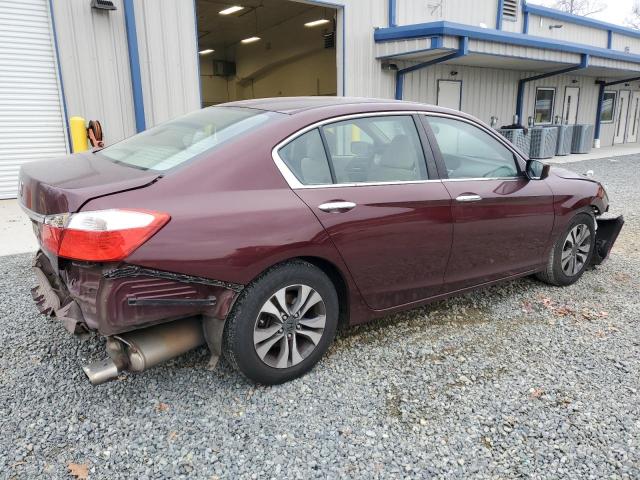 1HGCR2F35DA081952 - 2013 HONDA ACCORD LX BURGUNDY photo 3