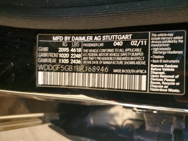 WDDGF5GB1BR168946 - 2011 MERCEDES-BENZ C 350 BLACK photo 12