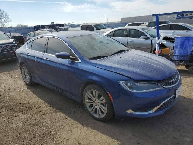 1C3CCCAB3FN587736 - 2015 CHRYSLER 200 LIMITED BLUE photo 4