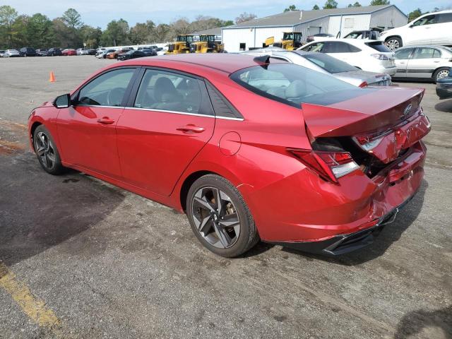 5NPLP4AG3NH058108 - 2022 HYUNDAI ELANTRA LIMITED RED photo 2