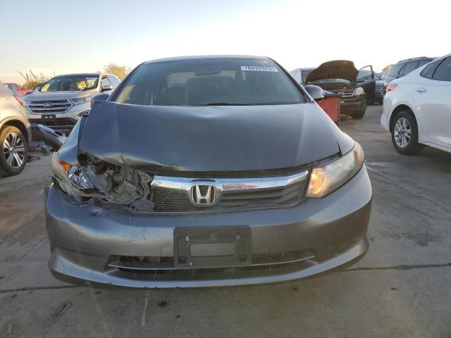 2HGFB2F54CH577103 - 2012 HONDA CIVIC LX GRAY photo 5