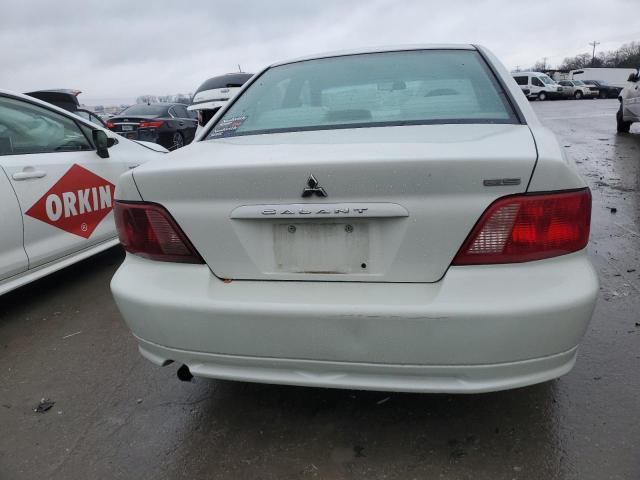 4A3AA46G63E082043 - 2003 MITSUBISHI GALANT ES WHITE photo 6