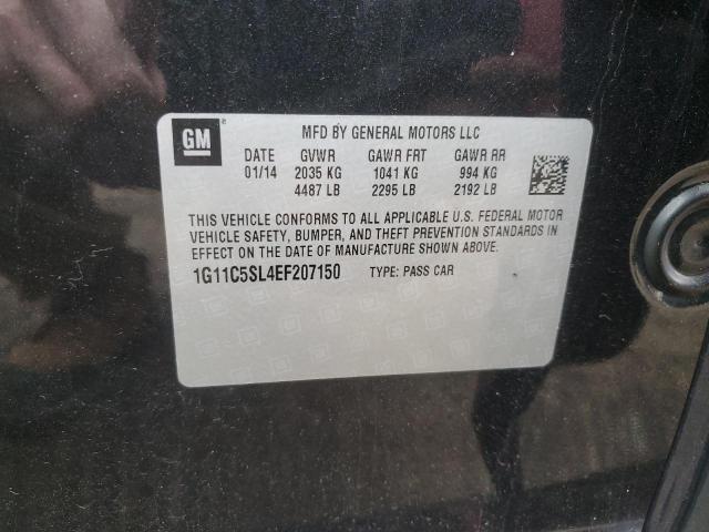 1G11C5SL4EF207150 - 2014 CHEVROLET MALIBU 1LT BLACK photo 13