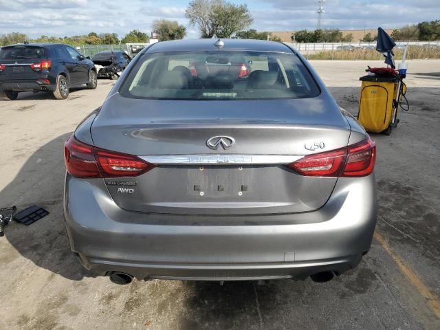 JN1EV7AR0JM443307 - 2018 INFINITI Q50 LUXE GRAY photo 6