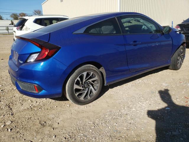 2HGFC4B08JH307078 - 2018 HONDA CIVIC LX BLUE photo 3