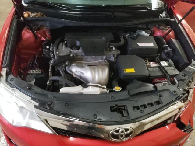 4T4BF1FK3DR310102 - 2013 TOYOTA CAMRY L RED photo 11
