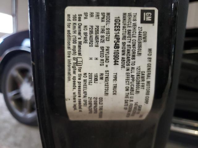 1GCES14P54B109044 - 2004 CHEVROLET SSR 黑色 照片 12