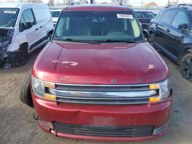 2FMGK5C80GBA19286 - 2016 FORD FLEX SEL RED photo 5