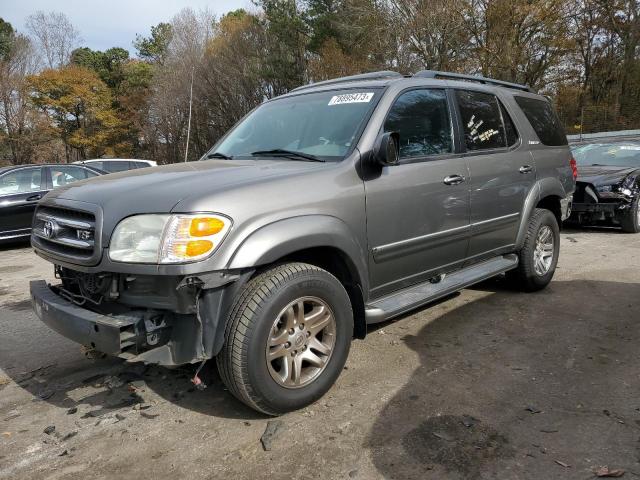 5TDZT38A24S211006 - 2004 TOYOTA SEQUOIA LIMITED GRAY photo 1