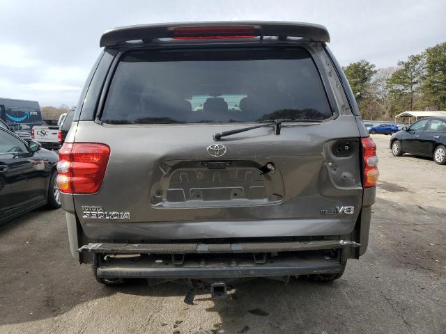 5TDZT38A24S211006 - 2004 TOYOTA SEQUOIA LIMITED GRAY photo 6