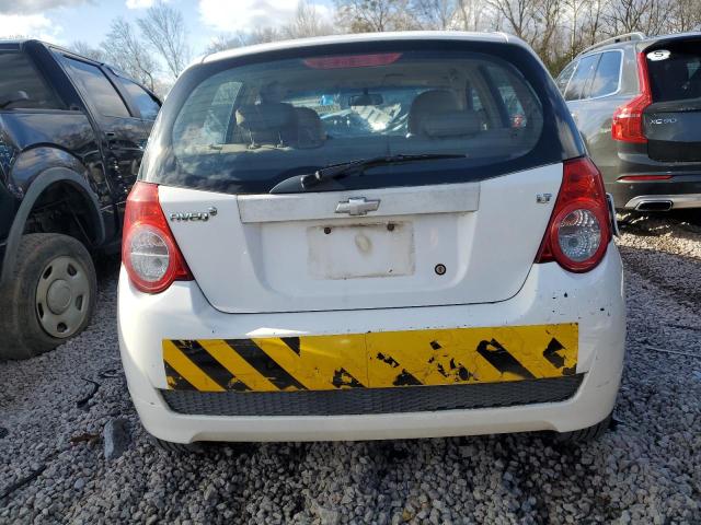 KL1TD66E19B681172 - 2009 CHEVROLET AVEO LS WHITE photo 6