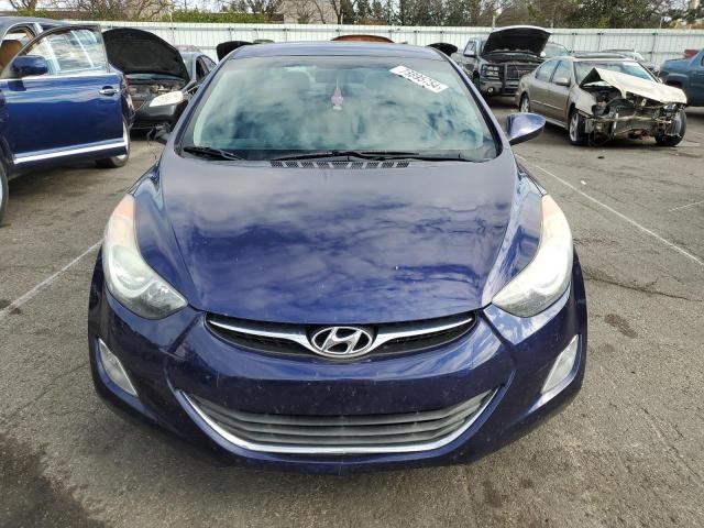 5NPDH4AEXDH415945 - 2013 HYUNDAI ELANTRA GLS BLUE photo 5