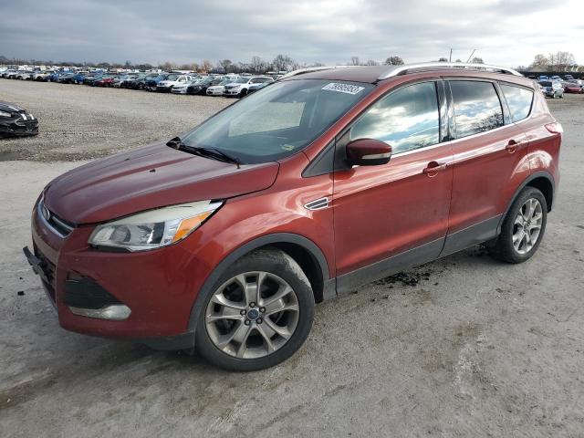 1FMCU0JXXEUD22315 - 2014 FORD ESCAPE TITANIUM RED photo 1