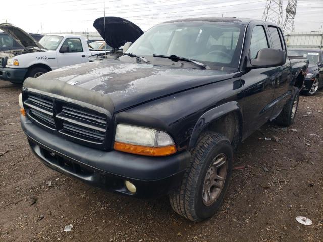 1D7HG38N23S329099 - 2003 DODGE DAKOTA QUAD SPORT BLACK photo 1