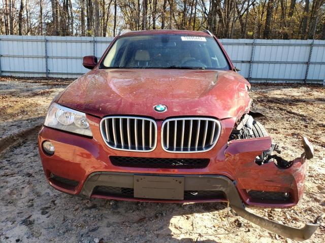 5UXWX9C56E0D38707 - 2014 BMW X3 XDRIVE28I RED photo 5