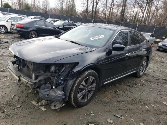 5J6TF2H57EL003792 - 2014 HONDA CROSSTOUR EXL შავი ფოტო 1