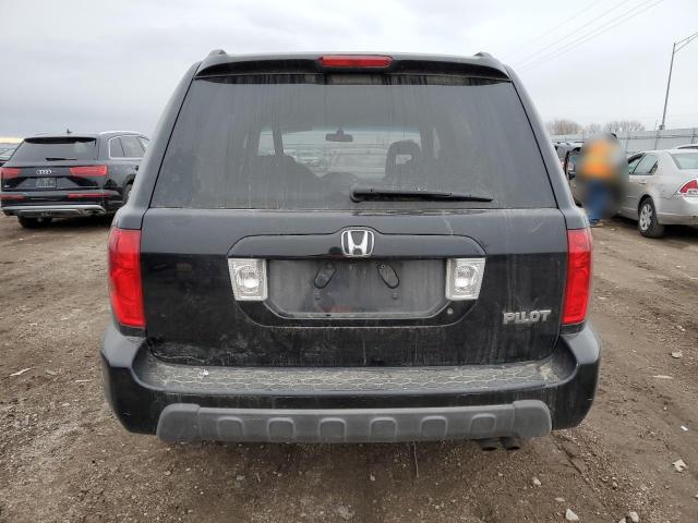 5FNYF18465B024505 - 2005 HONDA PILOT EX BLACK photo 6