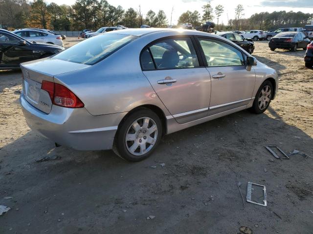 1HGFA16587L081162 - 2007 HONDA CIVIC LX SILVER photo 3