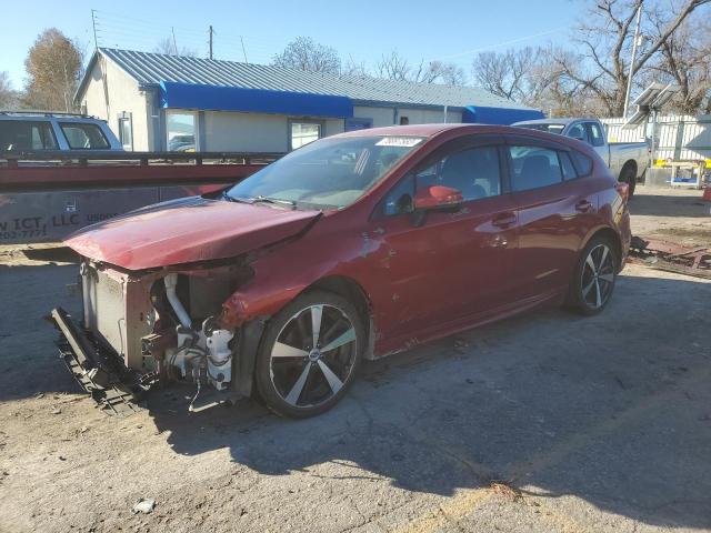 4S3GTAK60J1741807 - 2018 SUBARU IMPREZA SPORT RED photo 1