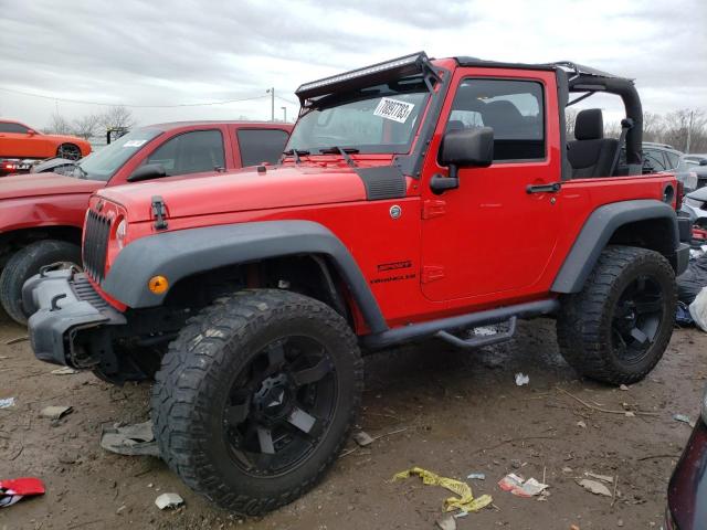 1C4AJWAGXFL747385 - 2015 JEEP WRANGLER SPORT RED photo 1