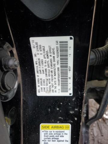 19UUA8F5XAA013089 - 2010 ACURA TL BLACK photo 12